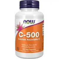 Now Vitamine C-500 Calcium Ascorbate - 100 caps