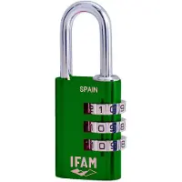Ifam Combinatieslot IFAM Combi30 Groen Aluminium Chroomstaal (3 cm)