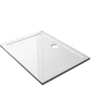 Best design Best-design "dona" lage rechthoekige douchebak glans wit 120x80x4 cm