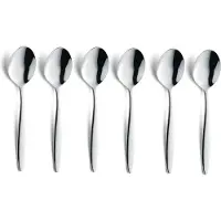 Amefa Florence - 6 Koffielepels -14 cm- Zilver - Cadeauverpakking - Hoogwaardig 18/10 chroomnikkelstaal