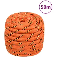 vidaXL Boot touw 20 mm 50 m polypropyleen oranje