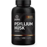 Pure Psyllium Husk 500mg - 200 v-caps