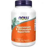 Now Magnesium & Kaliumaspartaat (120 Capsules) - mineralen, magnesium - magnesium - magnesium