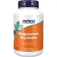 Now Glycinaat van Magnesium 200 mg 180 St
