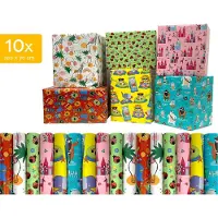 Merkloos Kadopapier - Inpakpapier - Cadeaupapier 200 x 70 cm "Kids" - 10 rollen