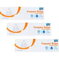 Aro Diepvrieszakjes 1 liter - 300 diepvrieszakken (3 x 100) - Transparant - Vershoudzakjes voor in de vriezer - Lekvrij - Boterhamzakjes - voordeelpakket