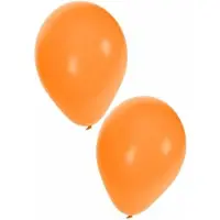 Folat 50 Oranje ballonnen van 35 cm - Ballon oranje - EK accessoires - Oranje versiering - EK 2024 - EK voetbal