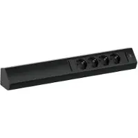 Bachmann Casia 2 hoek stopcontact lang zwart