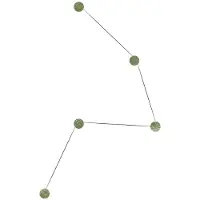 Kdln Azou Wandlamp Green Onyx | 5 Lights