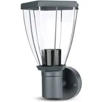 V-TAC VT-835 E27 Buitenverlichting - wandlamp - Omhoog - Donker - Grijs - IP44