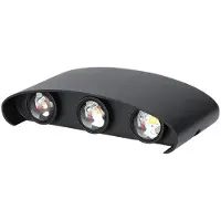 V-TAC VT-846-B-N LED wandlamp - Bridgelux - Zwart - IP65 - 5W - 630 Lumen - 3000K