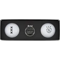 Xqmax XQ Max - Ajax Golfballen Giftset - 2 Ajax Golfballen Met Ajax Golfbal Marker
