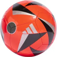 Adidas EK 2024 Fussballliebe Club Voetbal Maat 5 Rood Zwart Zilver