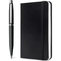 Sheaffer balpen giftset - VFM 9405 black chrome - met A5 notebook - SF-G2940551-5