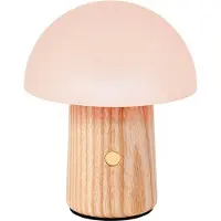 SmartaSaker Mini Alice Mushroom Lamp White Ash