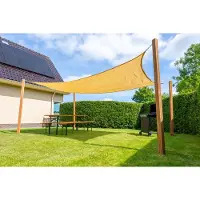 Wovar Schaduwdoek Rechthoek 300 x 400m | 320gr/m2 | Zand | Per Stuk | Schaduwdoeken rechthoekig | Premium Schaduwdoeken