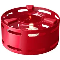 QDO - Theelicht rond 12 cm. - Aluminium - Rood