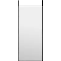 vidaXL Deurspiegel 40x100 cm glas en aluminium zwart