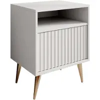 Meubella Nachtkastje wit 47x40x61 met lade