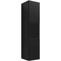 Meubella Vitrinekast mat zwart 30x130x32 LED met glas