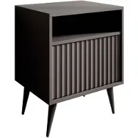 Meubella Nachtkastje antraciet 47x40x61 met lade