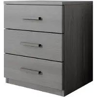 Meubella Nachtkastje antraciet eiken 46x41x56 Bedkast