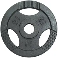 Gorilla Sports Halterschijf 15 kg Gripper Gietijzer Zilver - 50/51 mm