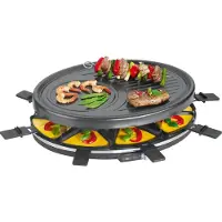 Clatronic Raclette Grill RG 3776 (Zwart), Gourmetstel, Zwart