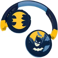 Batman 2-in-1 Bluetooth en Bedrade comfortabele opvouwbare Koptelefoon met veilige volumebeperking Batman Design