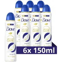 Dove - Anti-Transpirant Deodorant Spray - Advanced Care - Original - 6 x 150 ml