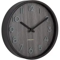 Karlsson wandklok pure small walnoot- Ø22cm