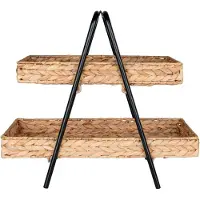 House Nordic Decoratieve Etagère Alfaro | waterhyacinth naturel 23x42x43 cm etagères | NADUVI