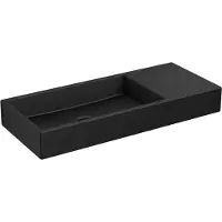 Clou Mini Wash Me keramische fontein 45cm zonder kraangat rechts zwart mat