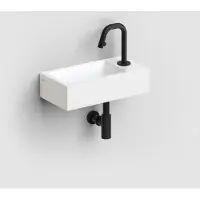 Clou Flush 3 keramische fontein 36cm met kraangat rechts wit mat
