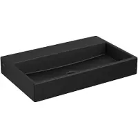 Clou Mini Wash Me keramische fontein 38cm zonder kraangat zwart mat