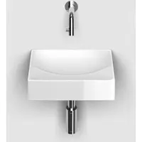 Clou Vale keramische fontein 28cm zonder kraangat wit glans
