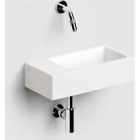 Clou Flush 3 keramische fontein 36cm zonder kraangat links wit mat