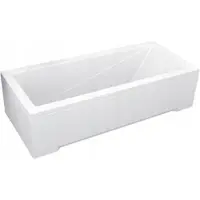 Besco Modern badpaneel 120x52cm wit glans