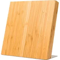 Coninx messenblok magnetisch - Magnetische messenhouder zonder messen - Antislip - Bamboe messenhouder - Magnetische messenopslag van