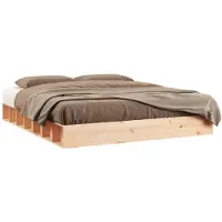 vidaXL Bedframe massief hout 200x200 cm