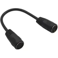 Dolphix DIN 8-pins luidspreker koppelstuk / zwart - 0,20 meter