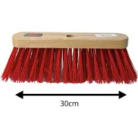 Synx Tools Straatbezem 30 cm - veger - buiten bezem - Zonder steel