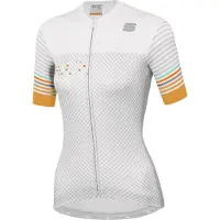 Sportful Sticker Jersey Dames, white silver gold L 2020 Wielershirts