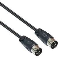 Dolphix DIN 7-pins audiokabel / zwart - 3 meter