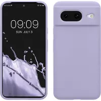 Kwmobile telefoonhoesje geschikt voor Google Pixel 8 - Hoesje met siliconen coating - Smartphone case in lavendel