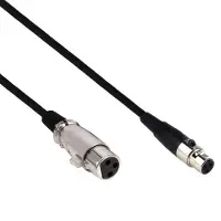 Dolphix Mini XLR (v) - XLR (v) audiokabel / zwart - 1,5 meter