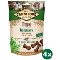 Carnilove 4x200 gr soft snack eend / rozemarijn hondensnack
