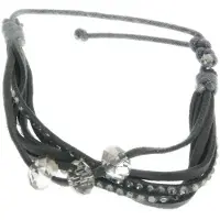 Behave Armband grijs antraciet verstelbaar