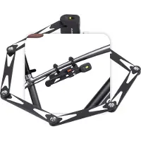 Voltano Vouwslot ART2 - Zwart - 95 CM - Met Framehouder