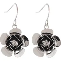 Behave - Oorhangers bloemdesign met steentje - Romantische stijl - Dames